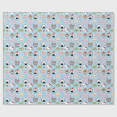 Kawaii Sushi Matcha Food Pattern  ラッピングペーパー (フラット)