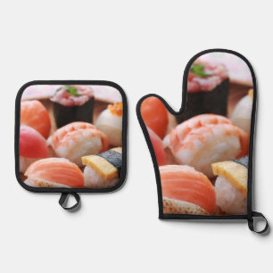 Kawaii Sushi Pair – Cute & Cozy Kitchen Style 鍋つかみ&鍋敷きセット