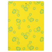 Kawaii Teal Lions & Sunshine – Cute Pattern クリップボード (裏面)