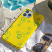 Kawaii Teal Lions & Sunshine – Cute Pattern iPhoneケース