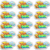 Kawaii Top Work Trophy Academic Success Reward  シール (正面)