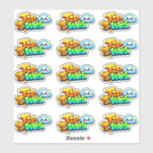 Kawaii Top Work Trophy Academic Success Reward  シール (シート)