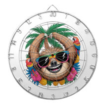 Kawaii Tropical Sloth – Cute Summer Vibes Rainbow 