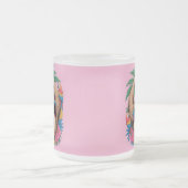 Kawaii Tropical Sloth – Cute Summer Vibes Rainbow フロストグラスマグカップ (中央)