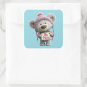 Kawaii Valentine Character 3 Inch Sticker – Cute L スクエアシール (バッグ)