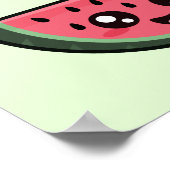 Kawaii Watermelon ポスター (角)