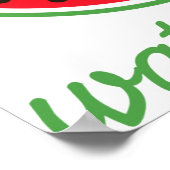 Kawaii Watermelon ポスター (角)