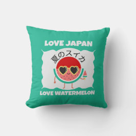 Kawaii WATERMELON LOVE JAPAN Cute Summer Fruit クッション