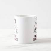Kawaii White Cat Coffee Mug コーヒーマグカップ (中央)