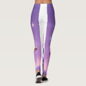 Kawaii Witch Snow Globe Leggings Purple レギンス (裏面)