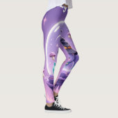 Kawaii Witch Snow Globe Leggings Purple レギンス (右)