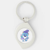 Kawaii Wizard Whale Potion Science Design キーホルダー (正面)