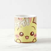 Kawaii Yellow Bunny Coffee Mug - Cute Aesthetic Ce コーヒーマグカップ (中央)