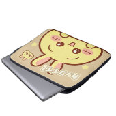 Kawaii Yellow Bunny Laptop Sleeve ラップトップスリーブ (正面下部)