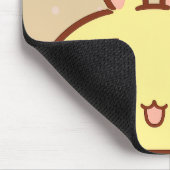 Kawaii Yellow Bunny Mouse Pad - Cute Aesthetic マウスパッド (コーナー)