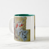 kawanabe kyosai, Tanuki and monster cat ツートーンマグカップ (正面左)