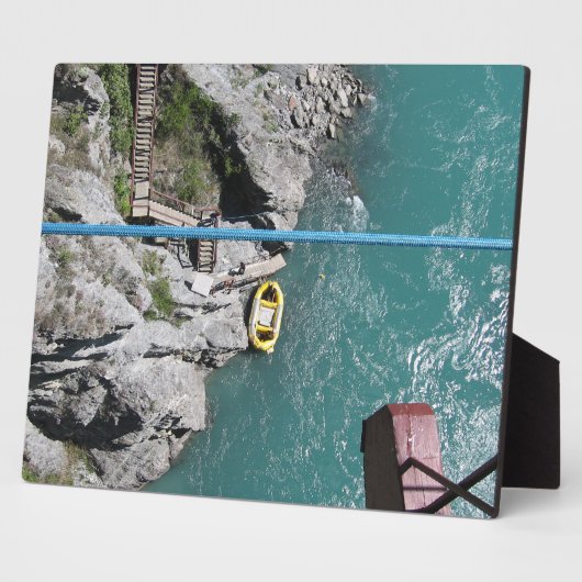 Kawarau Bridge Bungy POV、クイーンズタウン、ニュージーランド フォトプラーク (側面)