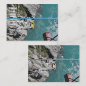 Kawarau Bridge Bungy POV、クイーンズタウン、ニュージーランド 名刺 (正面/裏面)