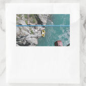 Kawarau Bridge Bungy POV、クイーンズタウン、ニュージーランド 長方形シール (バッグ)