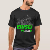 Kawasaki Rouser NS200 Fi 2019-2024 Tシャツ (正面)