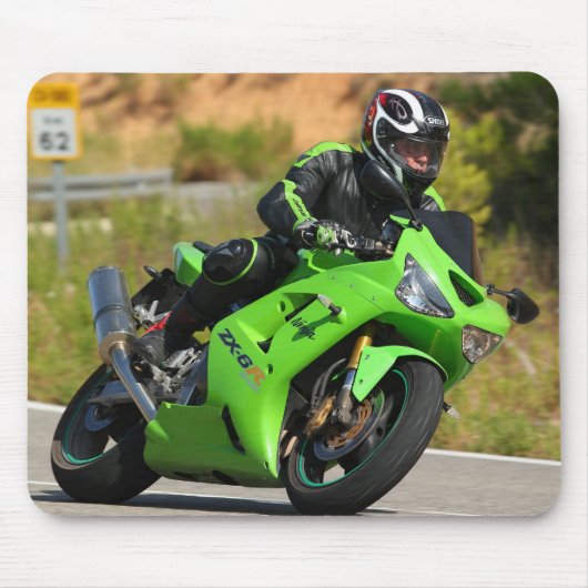 KAWASAKI ZX6R マウスパッド (正面)