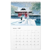 Kawase Hasui Scenery 2 small カレンダー (1月 2027)