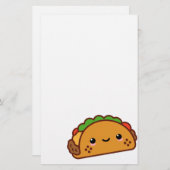 Kawiiのタコスの顔 便箋 (正面/裏面)