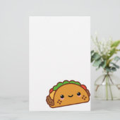 Kawiiのタコスの顔 便箋 (スタンド正面)