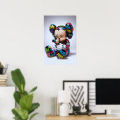 Kaws Companion: Graffiti Splash ポスター (ホームオフィス)