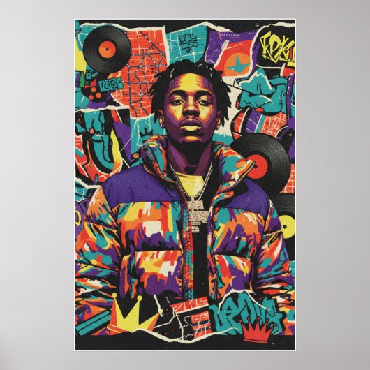Kay Flock Poster – Hip Hop Street Art Wall Decor ポスター (正面)