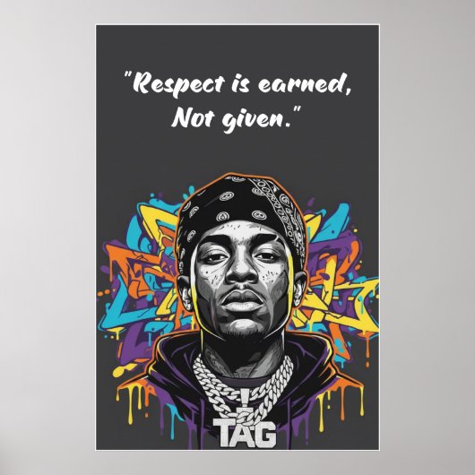 Kay Flock Poster – Respect Is Earned Not Given ポスター (正面)
