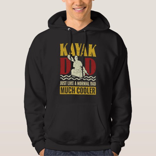 Kayak Dad Kayaker Kayak Canoe Kayaking パーカ (正面)