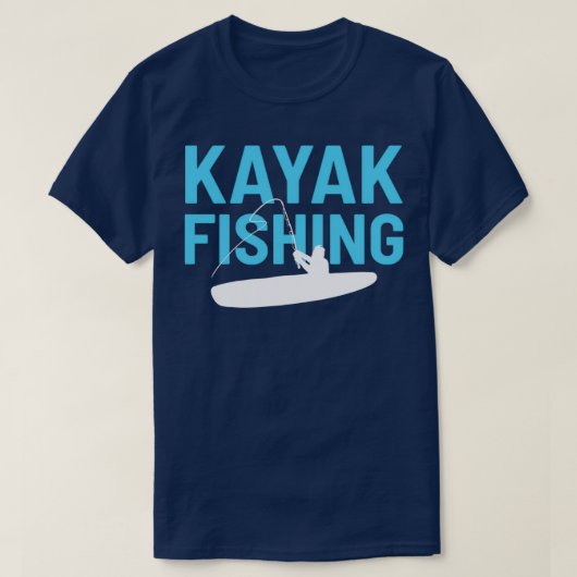 Kayak Fishing Angling Kayaker Rower Fisherman Gift Tシャツ (デザイン正面)