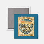 Kayak Fishing Has No Season Funny Winter Fishing  マグネット (正面/裏面)