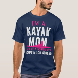Kayak Im A Kayak Mom Pink White Gift Light Tシャツ