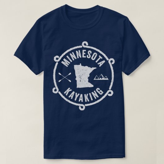 Kayak Minnesota Kayaking White Gift Light Tシャツ (デザイン正面)