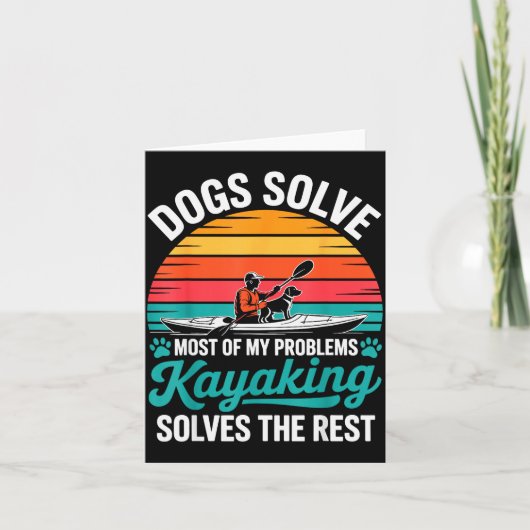 Kayak Novelty For Men Women Kayaker Kayaking Kayak カード (正面)