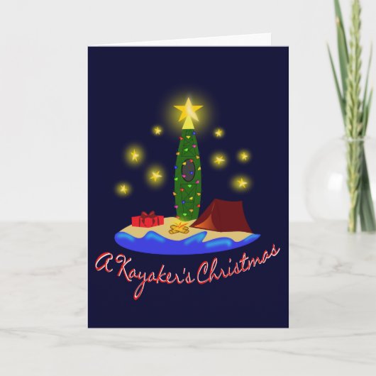 Kayakersのクリスマスカード シーズンカード (正面)