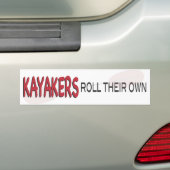 Kayakersロール バンパーステッカー (車上)
