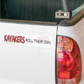 Kayakersロール バンパーステッカー (トラック上)