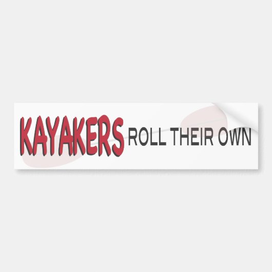Kayakersロール バンパーステッカー (正面)