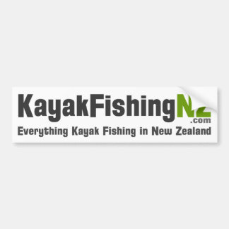 KayakFishingNZ.comのステッカー バンパーステッカー