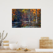 Kayaking - Caddo Lake, Texas - Autumn ポスター (キッチン)