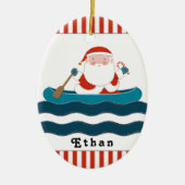 Kayaking Canoe Camping 2023 セラミックオーナメント (正面)