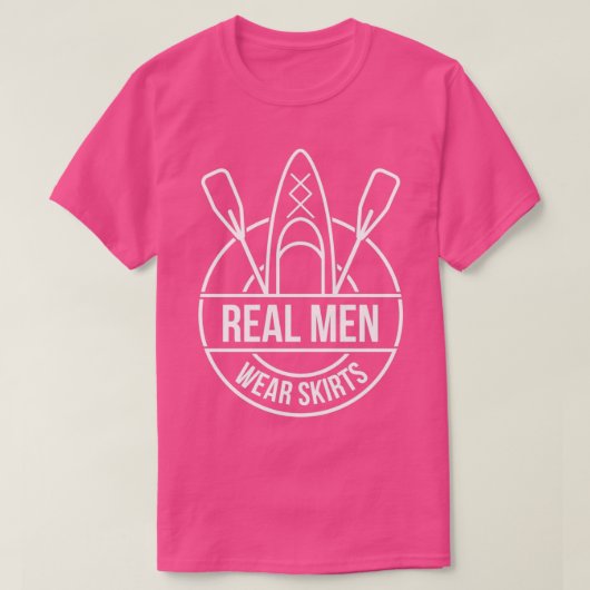 Kayaking Gift Product Outdoors Kayak Real Men Wear Tシャツ (デザイン正面)