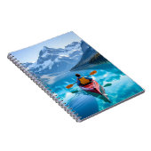 Kayaking in Mountains Beautiful Nature ノートブック (右側)