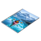 Kayaking in Mountains Beautiful Nature ノートブック (左側)