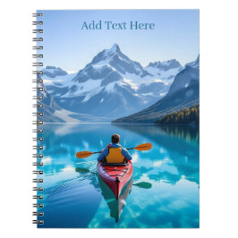  Kayaking in Mountains Personalized ノートブック