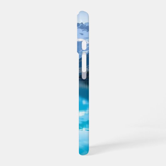  Kayaking in Mountains Personalized iPhone 16ケース (左側面)