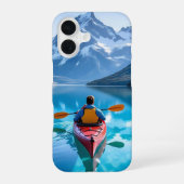  Kayaking in Mountains Personalized iPhone 16ケース (裏面)
